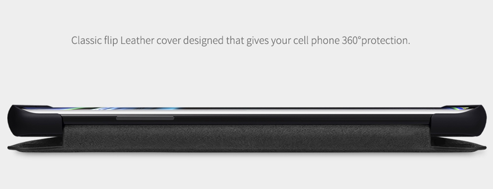 NILLKIN Protective Leather Phone Case For Oneplus 8 Smartphone - Black