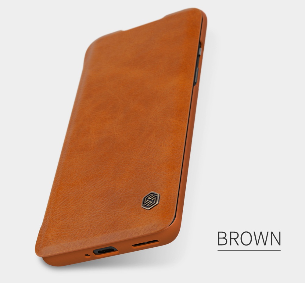 NILLKIN Protective Leather Phone Case For Oneplus 8 Smartphone - Black
