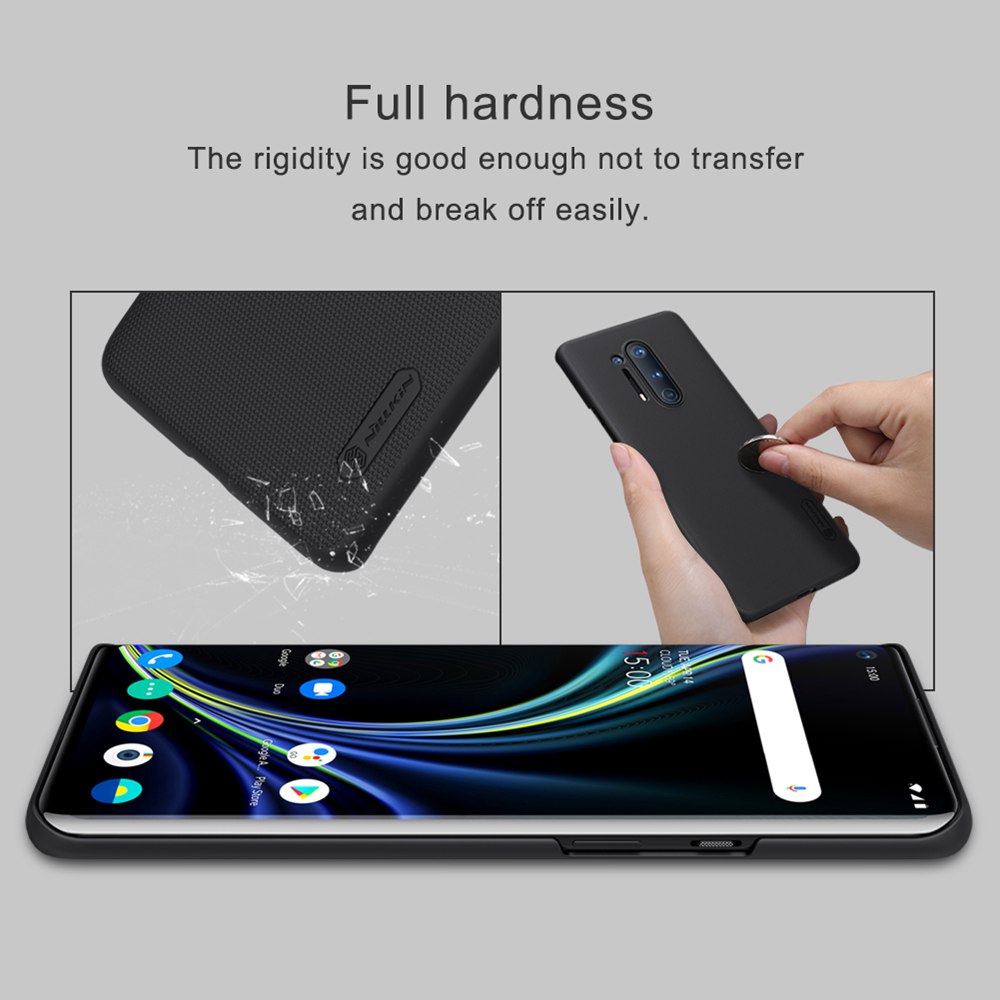 NILLKIN Protective Frosted PC Phone Case For Oneplus 8 Pro Smartphone - Black