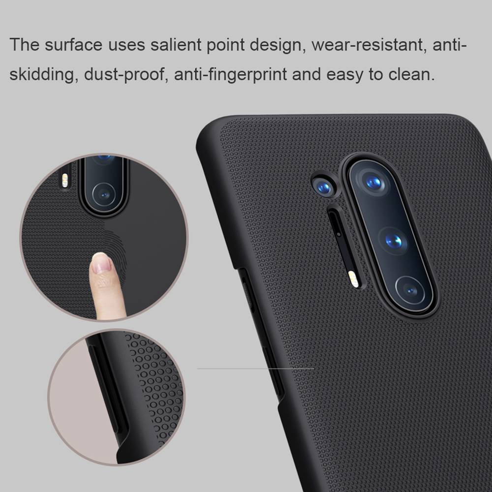 NILLKIN Protective Frosted PC Phone Case For Oneplus 8 Pro Smartphone - Black