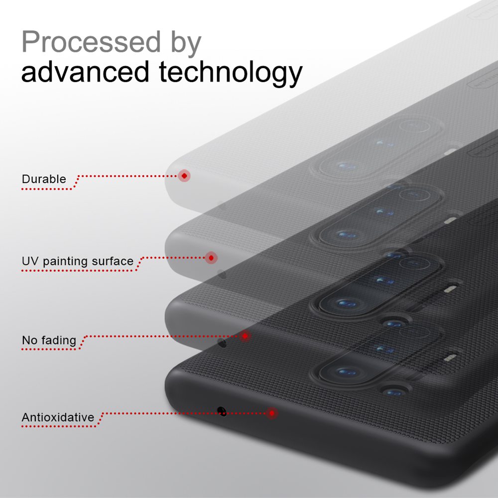 NILLKIN Protective Frosted PC Phone Case For Oneplus 8 Pro Smartphone - Black