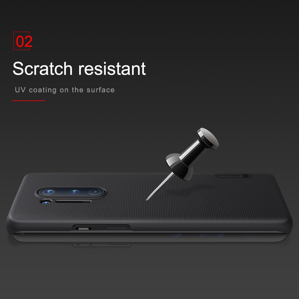 NILLKIN Protective Frosted PC Phone Case For Oneplus 8 Pro Smartphone - Black