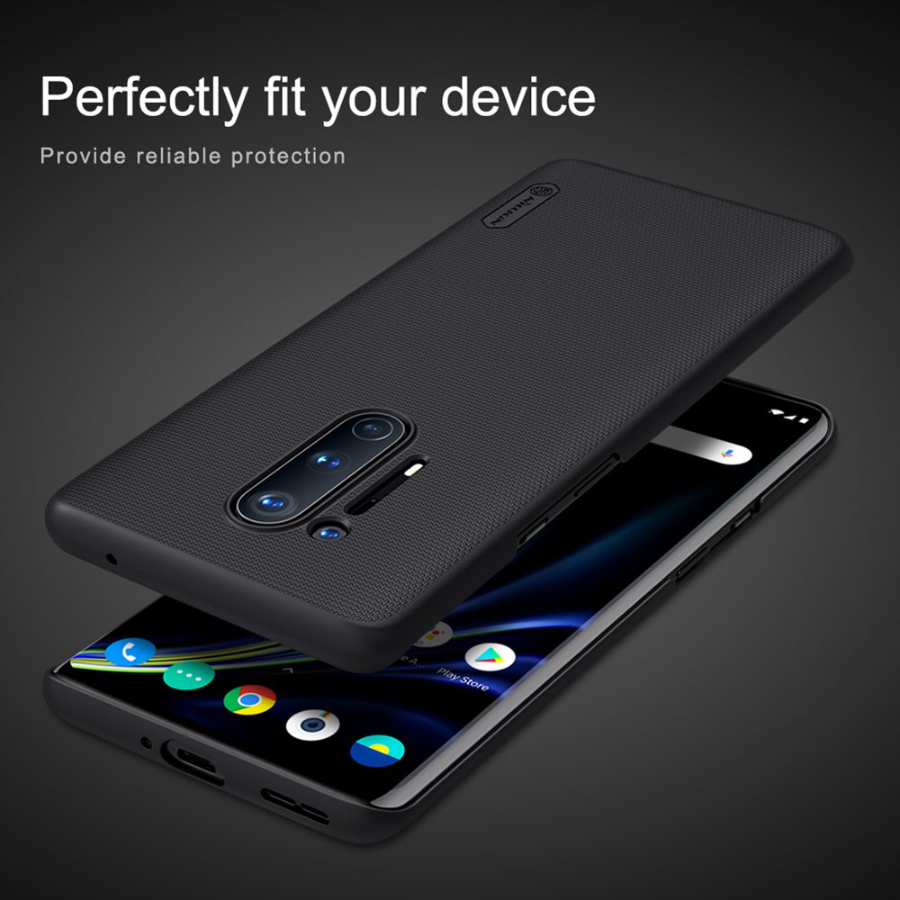 NILLKIN Protective Frosted PC Phone Case For Oneplus 8 Pro Smartphone - Black