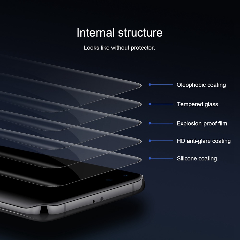 Nillkin 3D CP+MAX Full Coverage Anti-explosion Tempered Glass Screen Protector For Huawei P40 Pro - Transparent