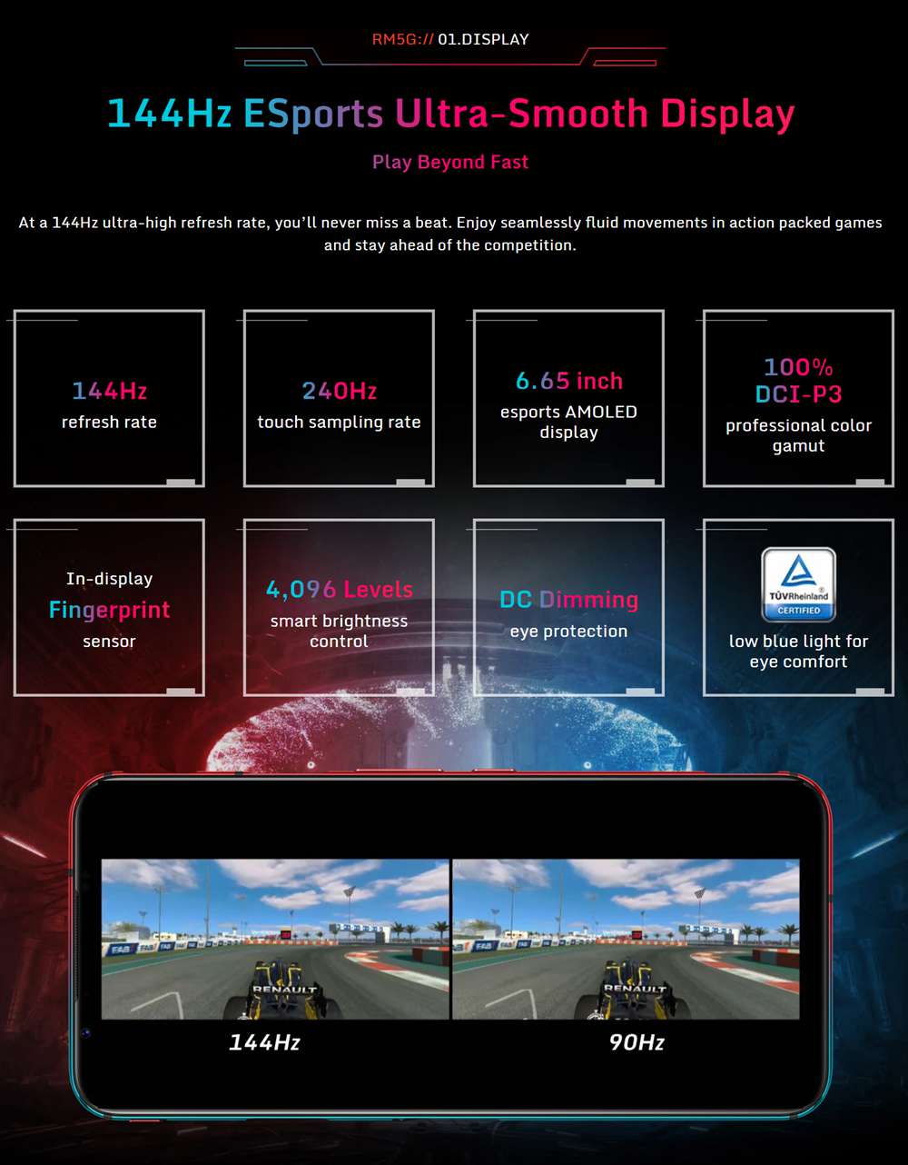 NUBIA RedMagic 5G Game Smartphone Snapdragon 865 8GB 128GB 6.65 inch 64MP 8MP 2MP Rear Camera 4500mAh Global Version