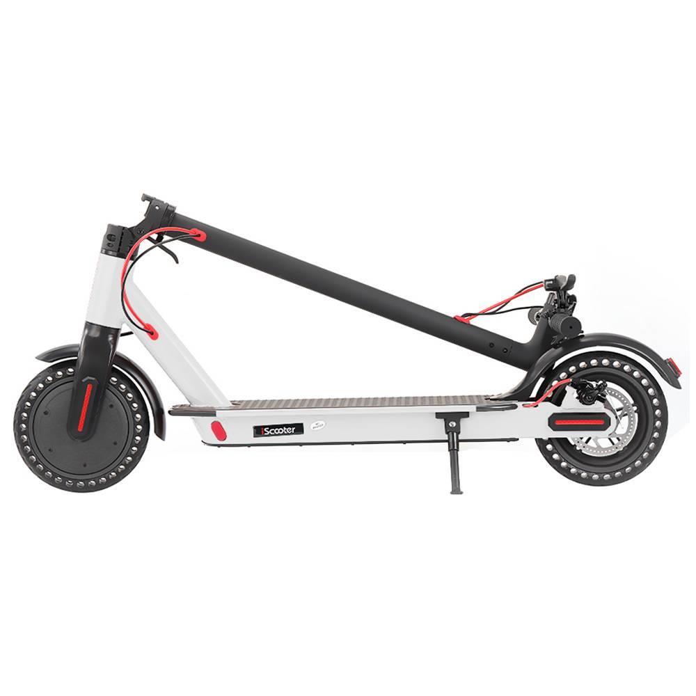 E4 Folding Electric Scooter 8.5 Inch Honeycomb Tire 250W Motor Max 25km/h Up To 25km Range Dual Disc Brake LED Display - White