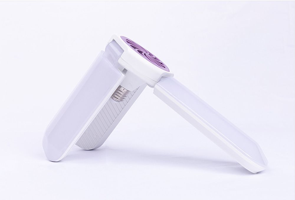 Three Blades 45W Multifunctional LED Folding Mosquito Killer Lamp 6500K White Light Illumination Anti-mosquito - White