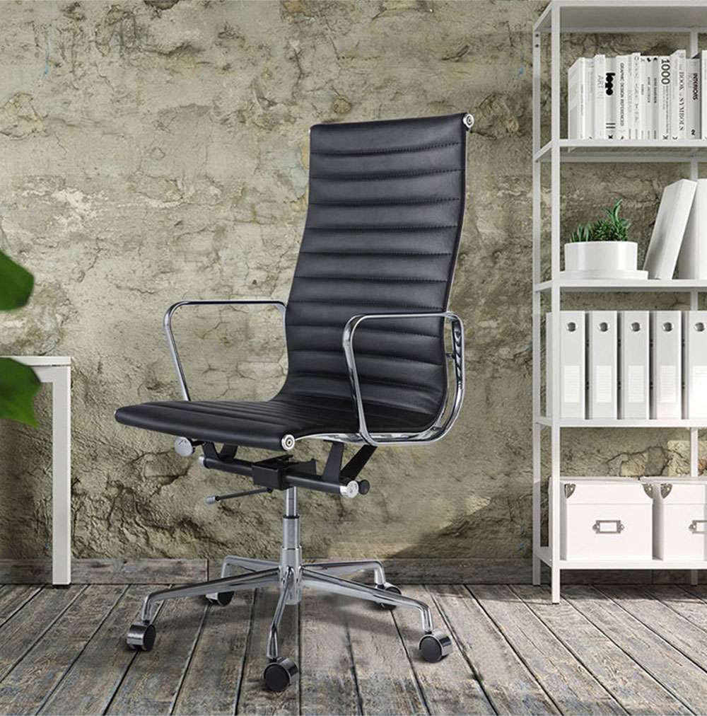 HJ202B Lift Swivel Chair Explosion-proof Support Chassis Solid Air Pump For Office Living Room - Black
