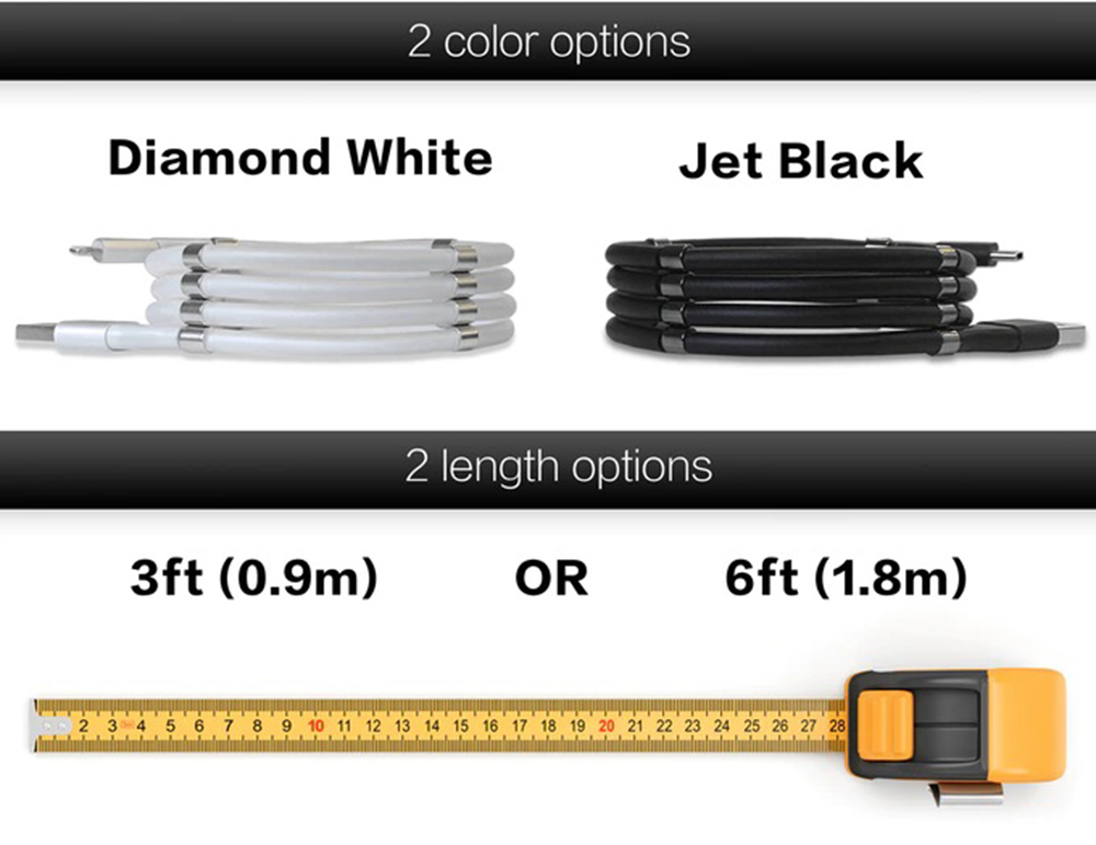 SuperCalla 1.8m Type-C Interface Magnetic Absorption Charging Data Cable - Black