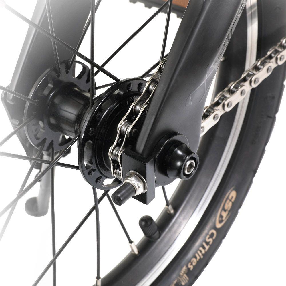 SAVA E0 Folding Electric Bicycle TORAY T700 Carbon Fiber Frame 14-inch 180W Brushless Motor Samsung 7.8Ah Lithium Battery Up To 40km Range Height Adjustable Smart Display IP67 - Black