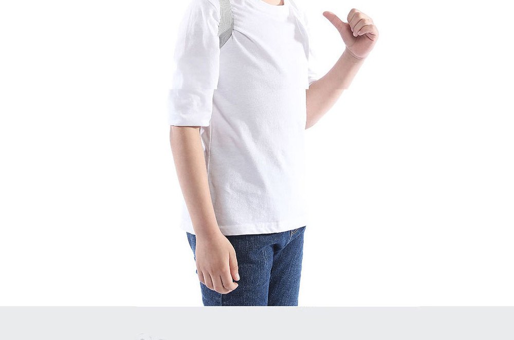Size L Smart Kyphosis Orthosis Orthodontic Band Vibration Reminder Correct Posture For Children Adults - White
