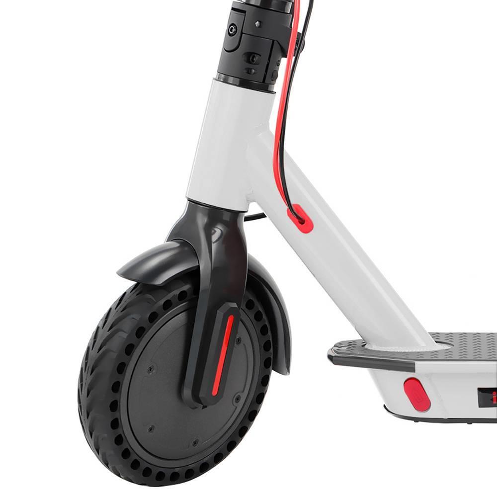 E4 Folding Electric Scooter 8.5 Inch Honeycomb Tire 250W Motor Max 25km/h Up To 25km Range Dual Disc Brake LED Display - White
