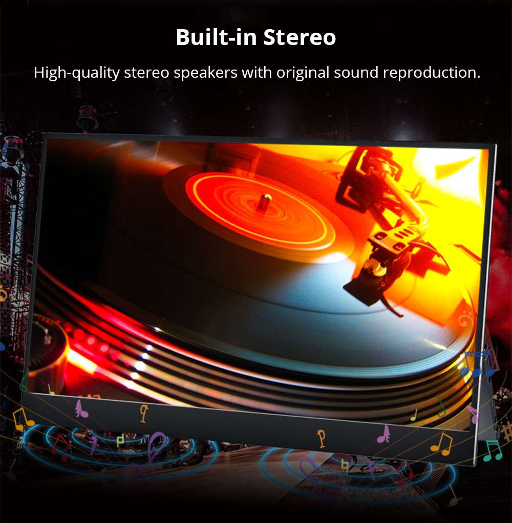 Sculptor MF156LM 15.6" 1080P FHD IPS 144Hz Portable Monitor 72% NTSC HDR Dual Type-C+Mini HDMI Gaming Display Screen For Smartphones Digital Cameras Tablets Laptops Game Consoles - Black