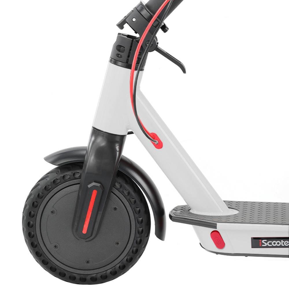E4 Folding Electric Scooter 8.5 Inch Honeycomb Tire 250W Motor Max 25km/h Up To 25km Range Dual Disc Brake LED Display - White