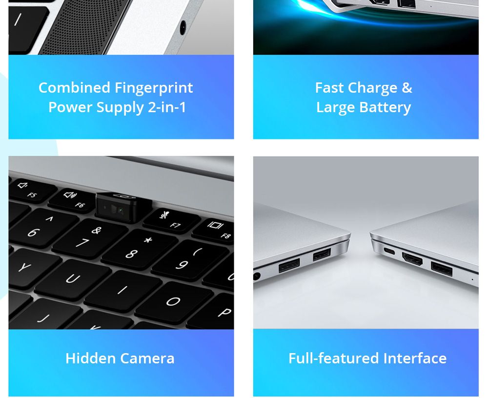 Huawei Honor MagicBook Pro 2020 Laptop Intel Core i5-10210U 16.1 Inch 1920 x 1080 IPS Matte Screen NVIDIA GeForce MX350 Windows 10 16GB DDR4 512GB SSD Built-in Stereo Speaker - Silver