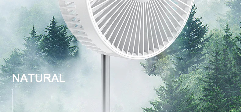 CYKE P9S Portable Folding Floor Telescopic Fan 7 Inch USB Charging 7200mAh Battery Office Desktop Outdoor - Pink