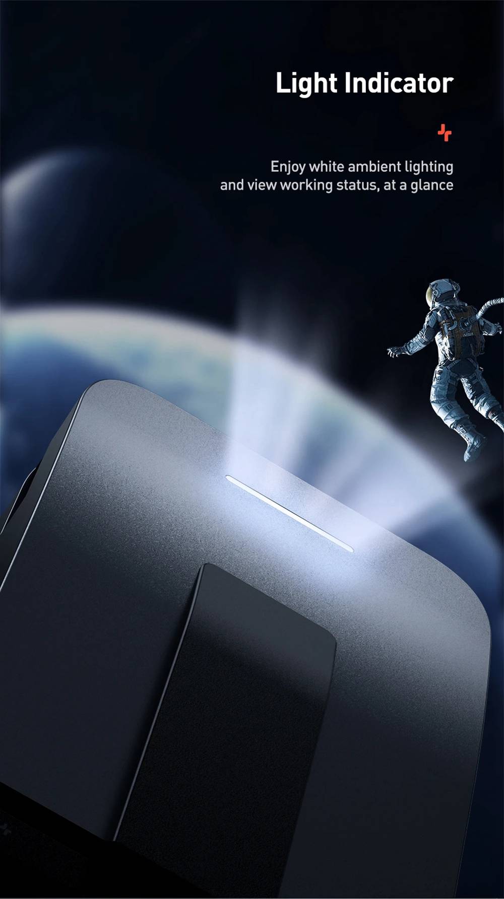 Baseus Multifunctional HUB USB 3.0 x 3 HDMI x 1 RJ45 x 1 Type-C x 3 3.5 Audio x 1 Speed Data Transfer Adapter For Notebook Pro - Space Gray