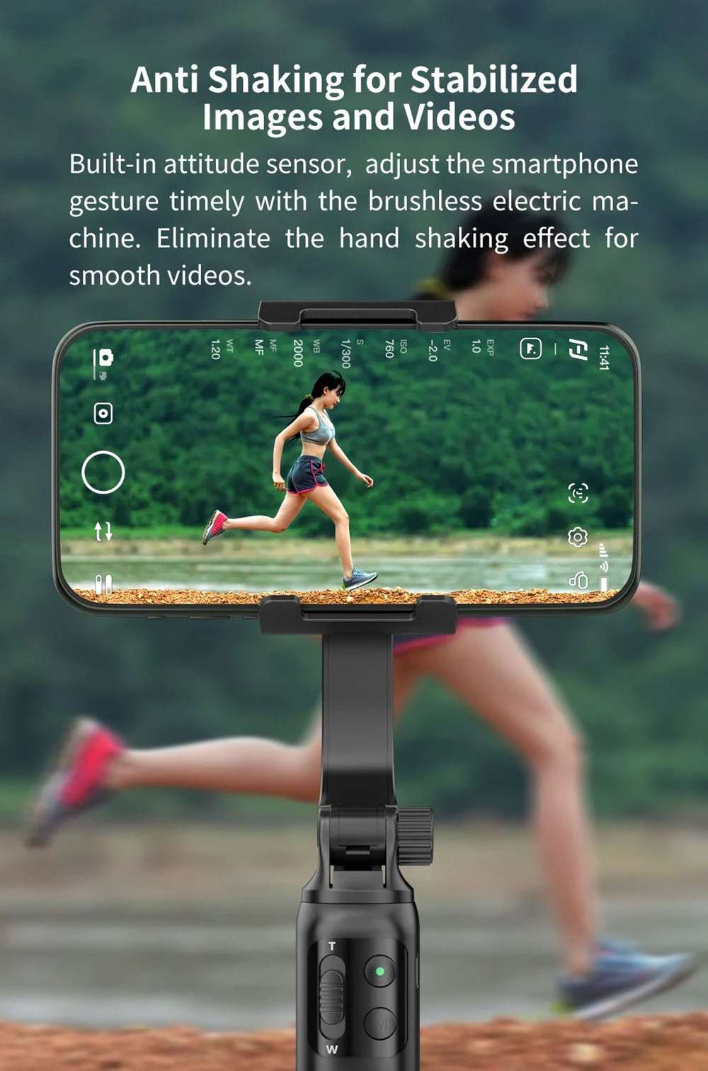 FeiyuTech Vimble One Single Axis 18cm Extendable Foldable Smartphone Gimbal Stabilizer