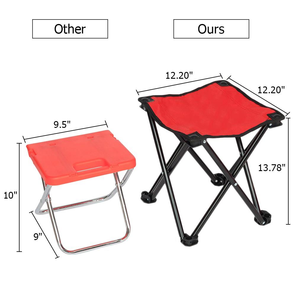 Outdoor Portable Multifunctional Folding Refrigerator Cooling Function Insulation With Two Stools For Picnic Hiking - Red
