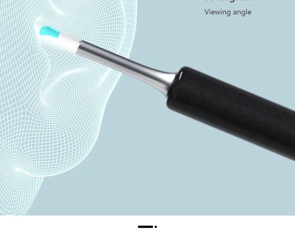 Bebird T5 Smart Visual Ear Picker 200W High Precision Endoscope IP67 Waterproof Mirror APP Connection Temperature Controllable Chargeable 250mAh Battery - Black