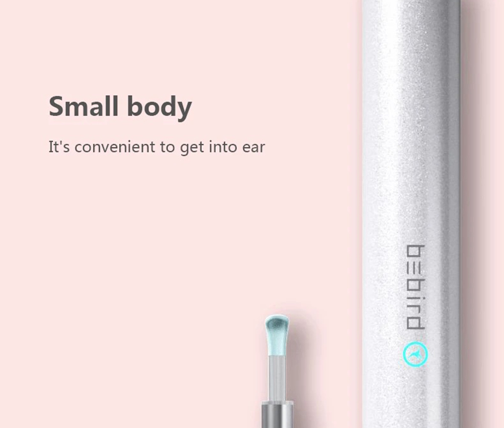 Bebird T5 Smart Visual Ear Picker 200W High Precision Endoscope IP67 Waterproof Mirror APP Connection Temperature Controllable Chargeable 250mAh Battery - Black