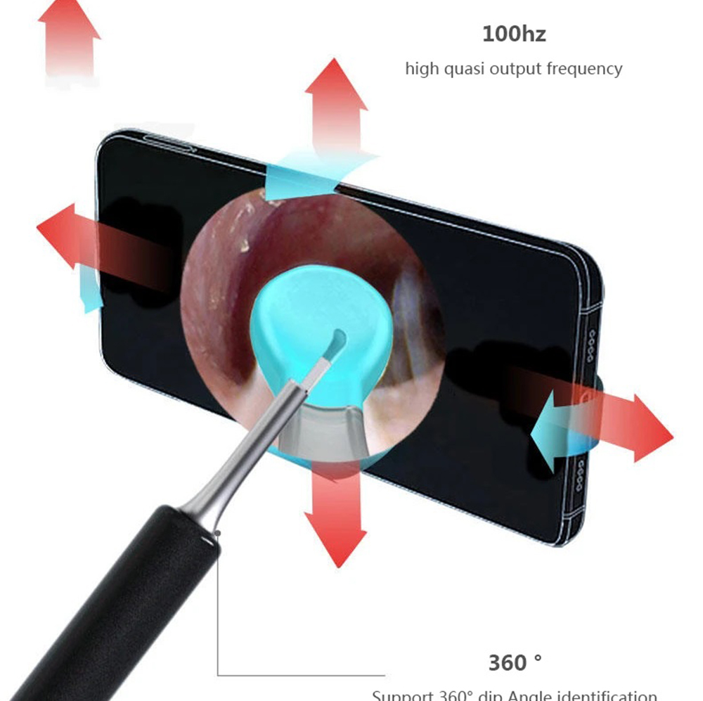 Bebird T5 Smart Visual Ear Picker 200W High Precision Endoscope IP67 Waterproof Mirror APP Connection Temperature Controllable Chargeable 250mAh Battery - Black