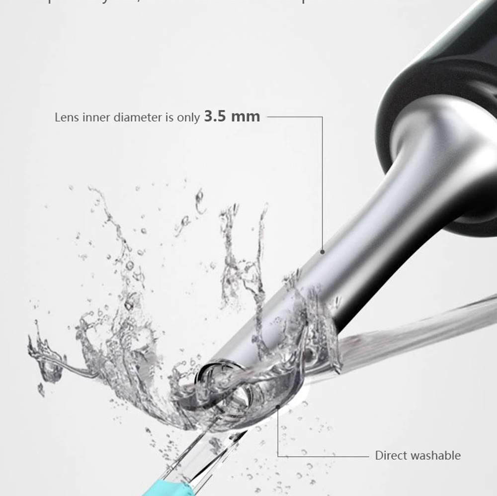 Bebird T5 Smart Visual Ear Picker 200W High Precision Endoscope IP67 Waterproof Mirror APP Connection Temperature Controllable Chargeable 250mAh Battery - Black