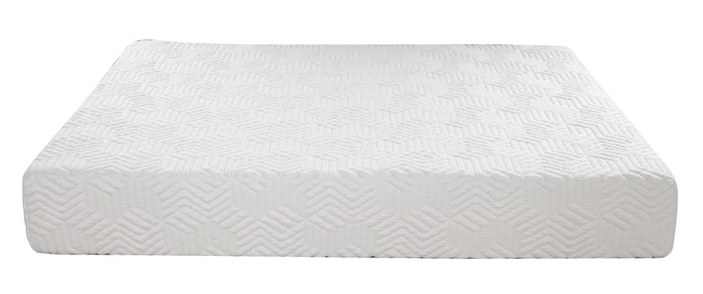 10 Inch 4-layer Silica Gel Memory Foam Mattress Ventilation Cool Comfortable With 2 Large Pillows - White