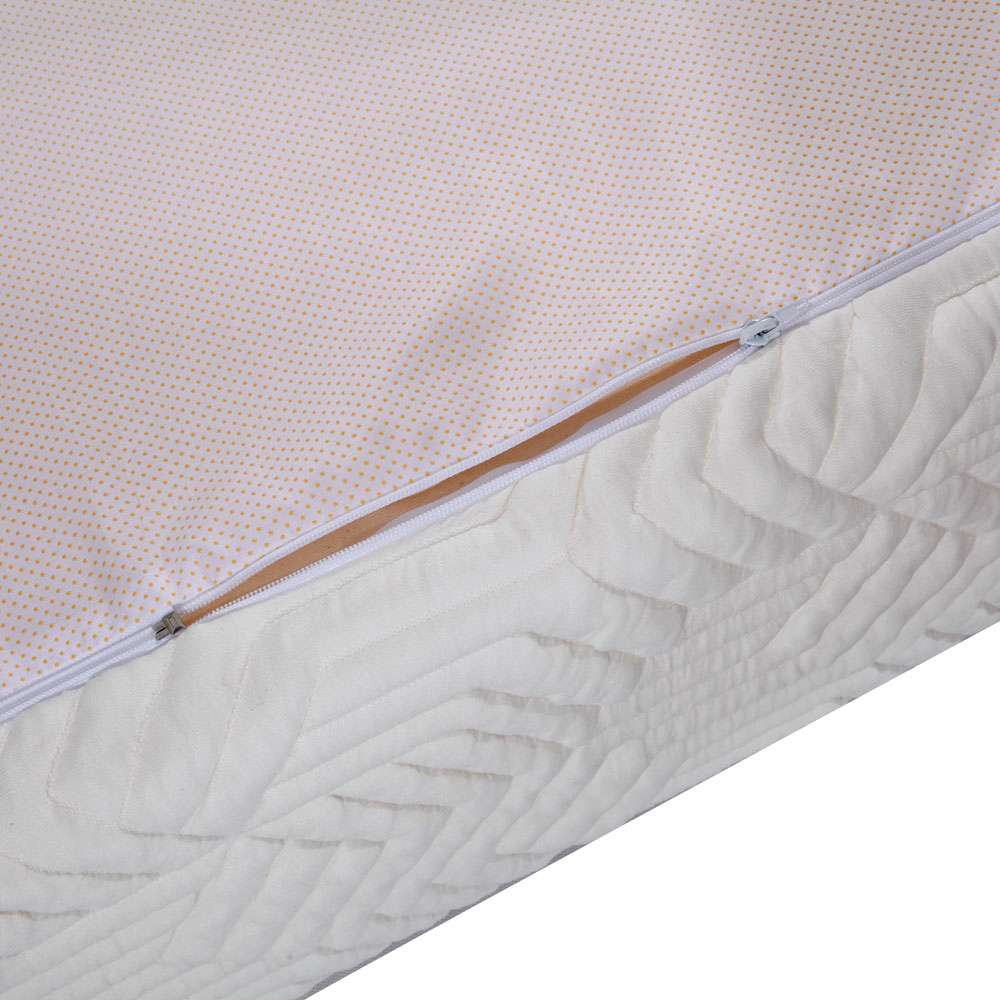 10 Inch 4-layer Silica Gel Memory Foam Mattress Ventilation Cool Comfortable With 2 Large Pillows - White