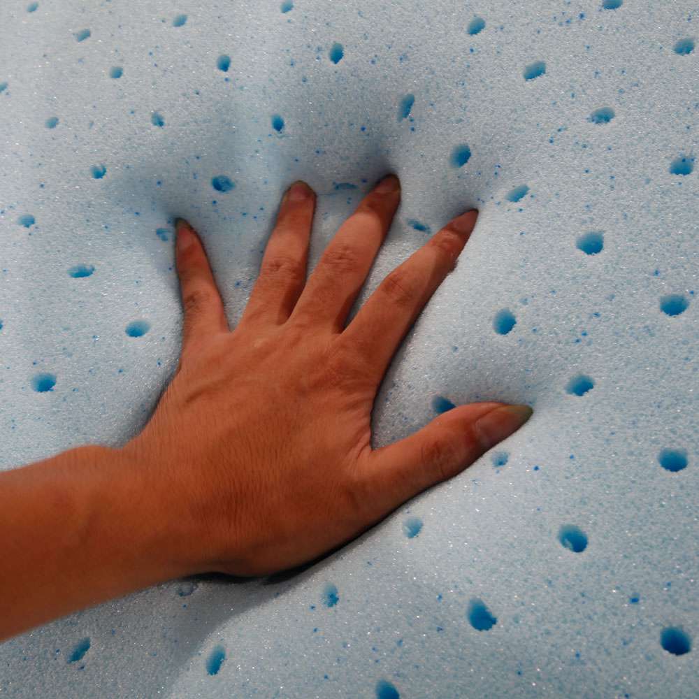 10 Inch 4-layer Silica Gel Memory Foam Mattress Ventilation Cool Comfortable With 2 Large Pillows - White