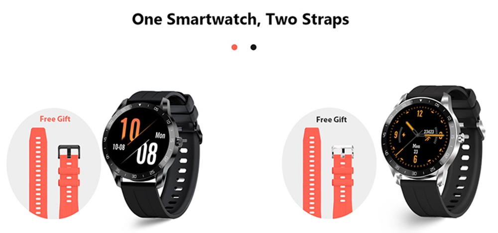 Blackview X1 Smart Watch 5ATM Waterproof Heart Rate Monitor Multi-sports Modes - Silver