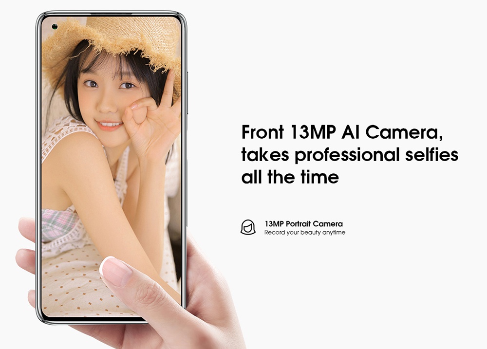 Elephone E10 Pro Global Version 4G LTE Smartphone 6.55 Inch TFT Screen MT6762D 4GB RAM 128GB ROM Android 10.0 Quad Rear Camera 4000mAh Battery - Grey