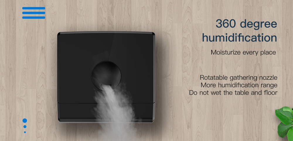 Proscenic 808C Smart Air Humidifiers LED Display App Alexa Google Voice Control 5.3L Large Capacity Warm and Cool Mist Customized Humidity Levels Mist Adjustment for Home Bedroom Office - Black