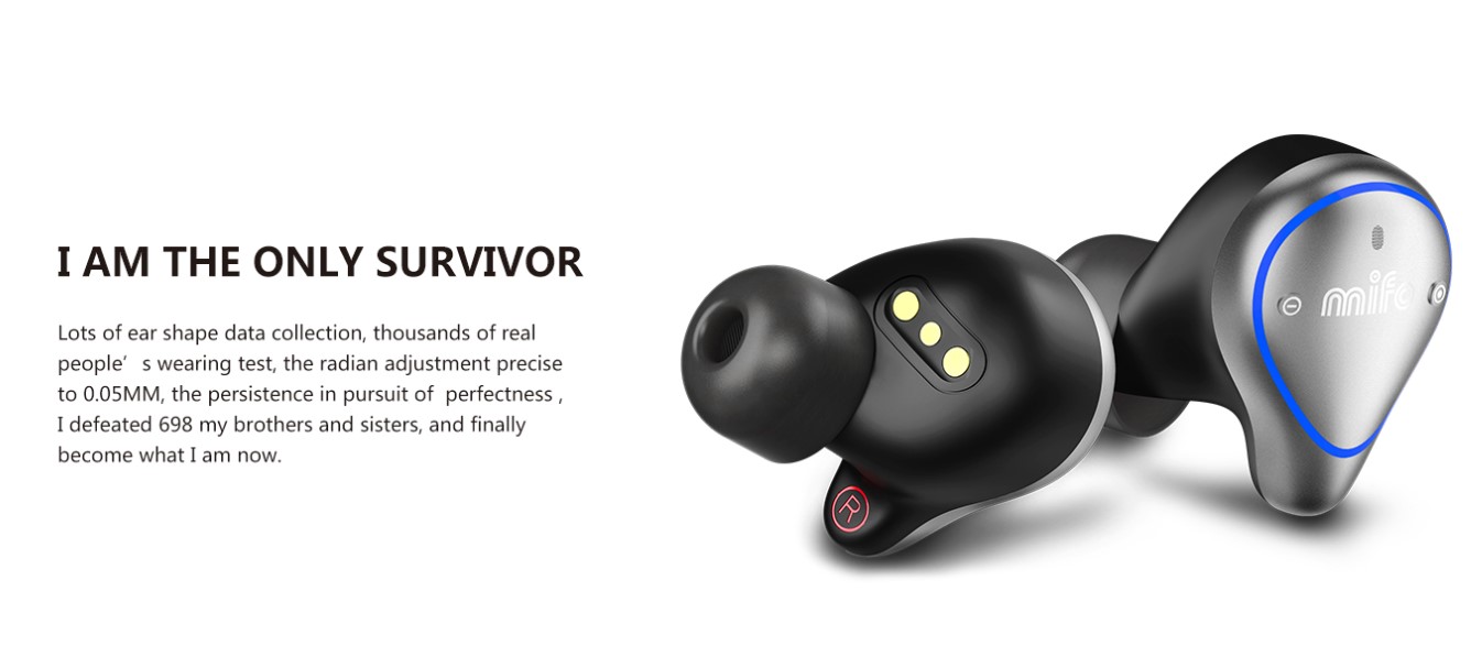 Mifo O5 Bluetooth 5.0 Balanced Armature TWS Earbuds AAC/SBC IPX7 2600mAh Use Independently - Professional Edition