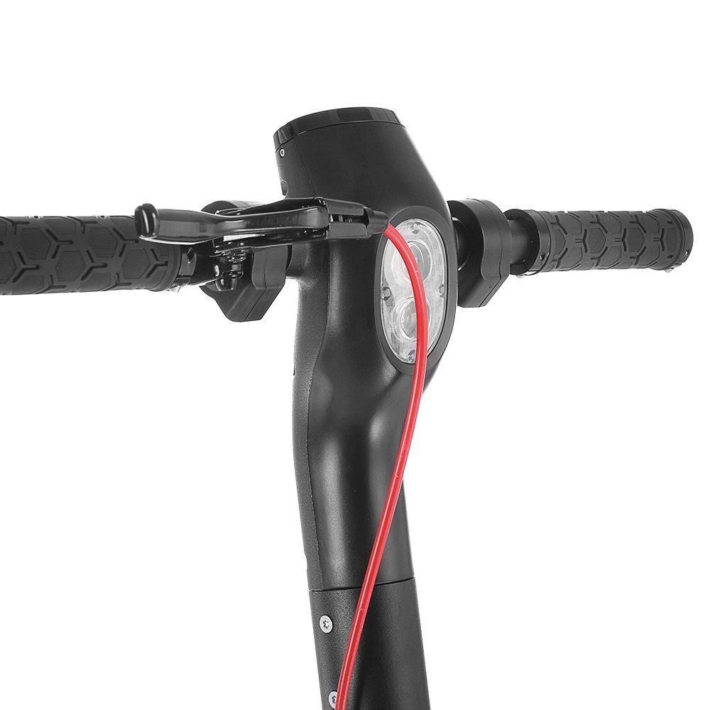 KUGOO ES2 Folding Electric Scooter 350W Motor LED Display Screen Max 25KM/H 8.5 Inch Solid Honeycomb Tire - Black