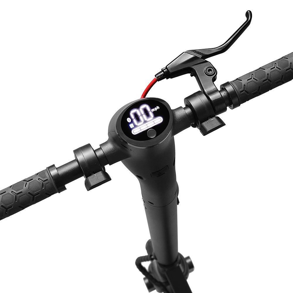 KUGOO ES2 Folding Electric Scooter 350W Motor LED Display Screen Max 25KM/H 8.5 Inch Solid Honeycomb Tire - Black