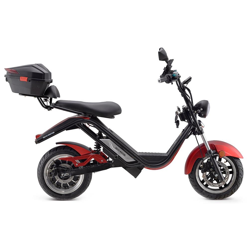DAYI MOTOR e-Thor 5.0 Electric Motorcycle 4000W Brushless Motor 38AH Battery 13 Inch Scooter - Red