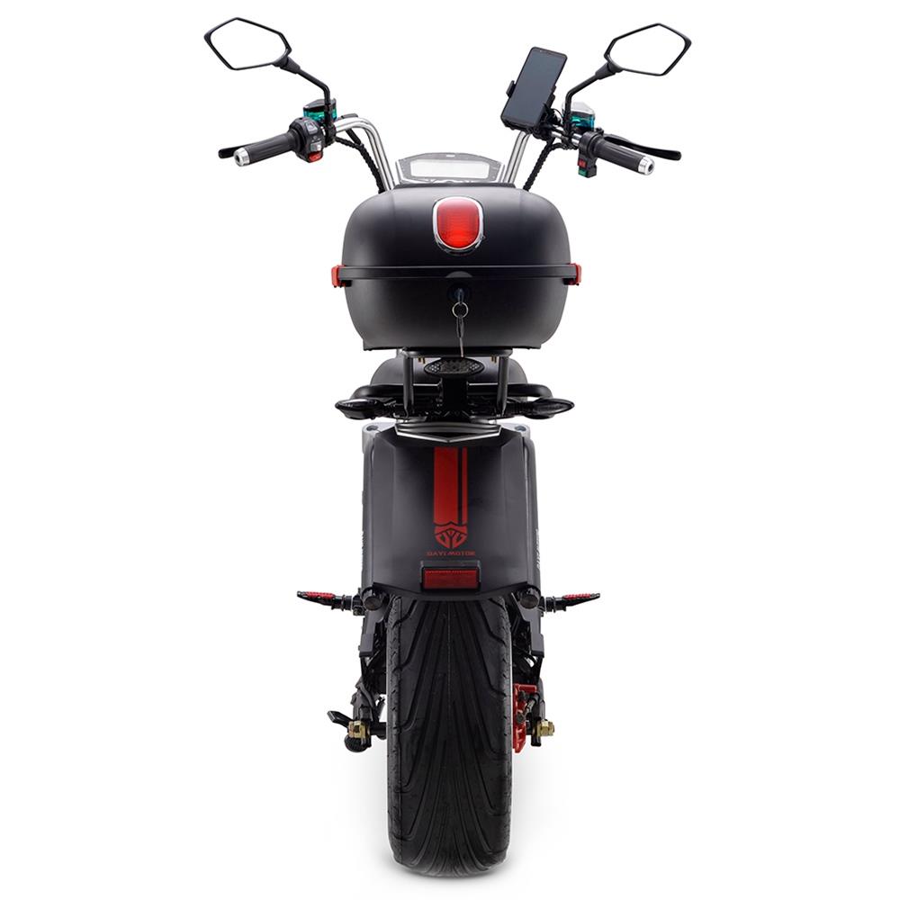 DAYI MOTOR e-Thor 3.0 Electric Motorcycle 3000W Brushless Motor 30AH Battery 12 Inch Scooter - Black