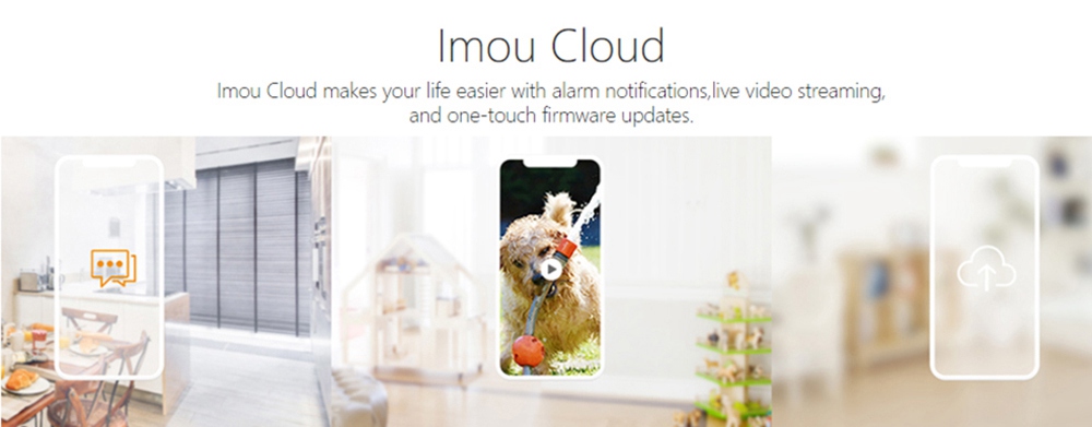 IPC-A26HIP Dahua IMOU Ranger IQ IP Camera 1080P HD Night Vision AI Human Detection Custom Voice Recording Siren Two-way Talk Home Company Security Monitor - Black