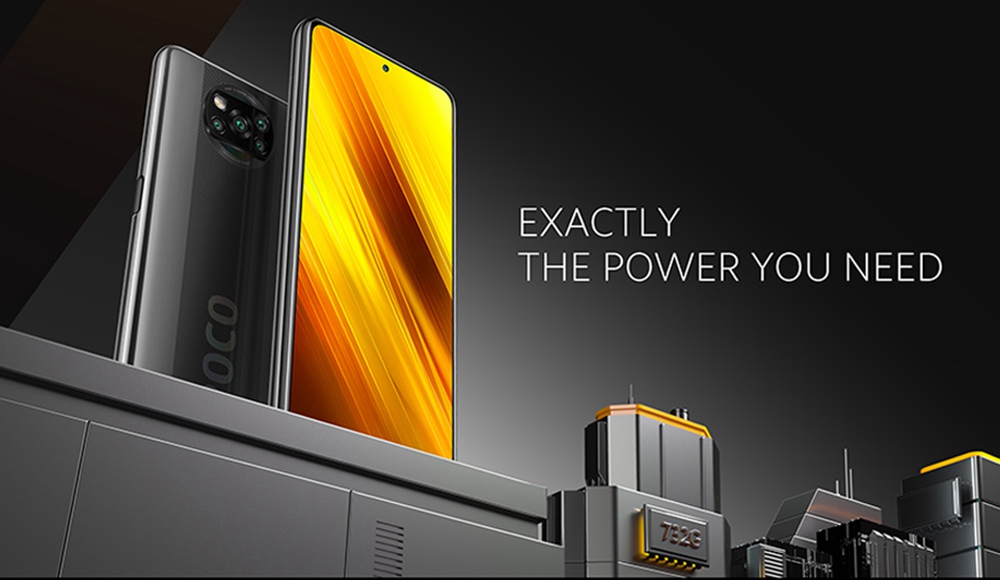 Xiaomi POCO X3 Global Version 4G Smartphone 6.67 Inch Screen Snapdragon 732G 6GB RAM 64GB ROM 64MP AI Quad Camera 5160mAh Battery NFC - Gray