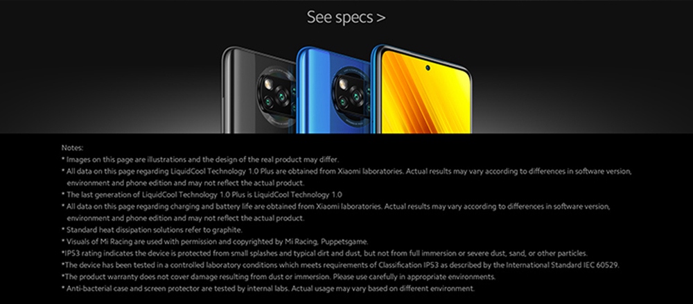 Xiaomi POCO X3 Global Version 4G Smartphone 6.67 Inch Screen Snapdragon 732G 6GB RAM 64GB ROM 64MP AI Quad Camera 5160mAh Battery NFC - Gray