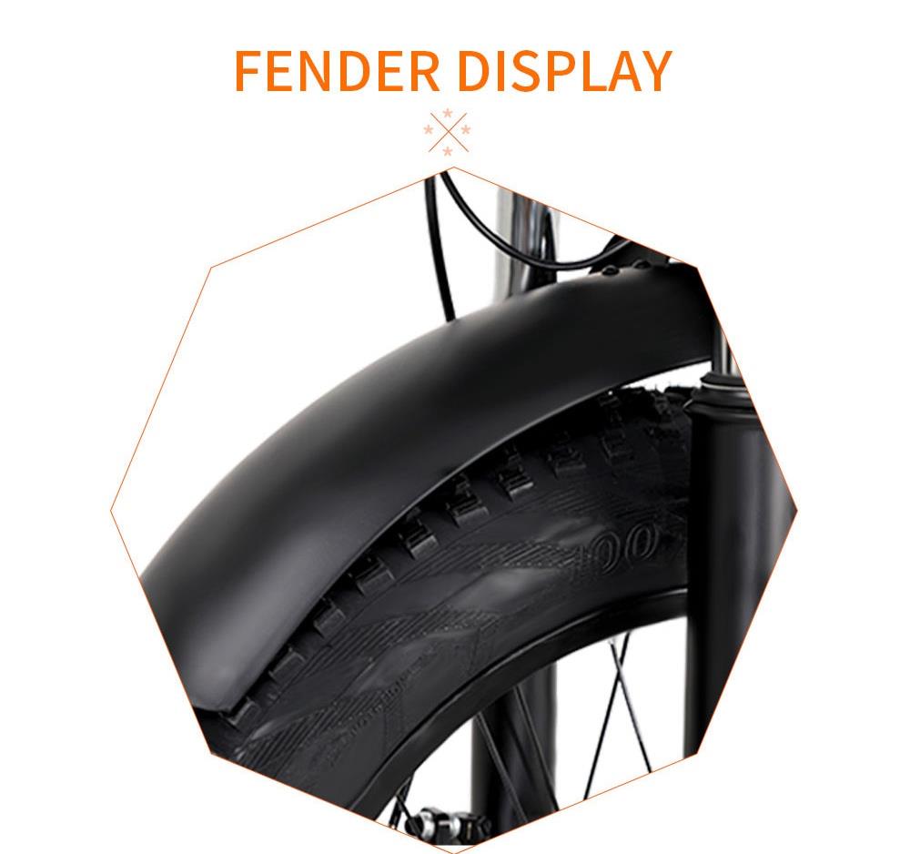 CMACEWHEEL Y20 Electric Moped Bike 20 x 4.0 Fat Tires Five Speeds 750W Motor 15AH Battery Smart Display - Black