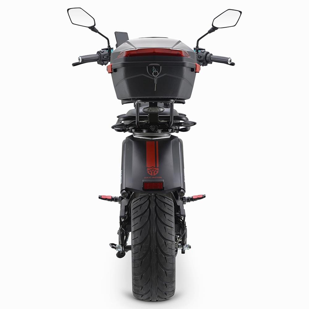 DAYI MOTOR e-Thor 5.0 Electric Motorcycle 4000W Brushless Motor 38AH Battery 13 Inch Scooter - Black