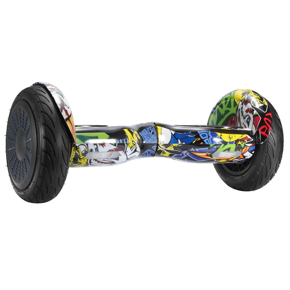 Imina 10 inch Self Balancing Scooter Hoverboard with Bluetooth Speaker and StripLight - Graffiti