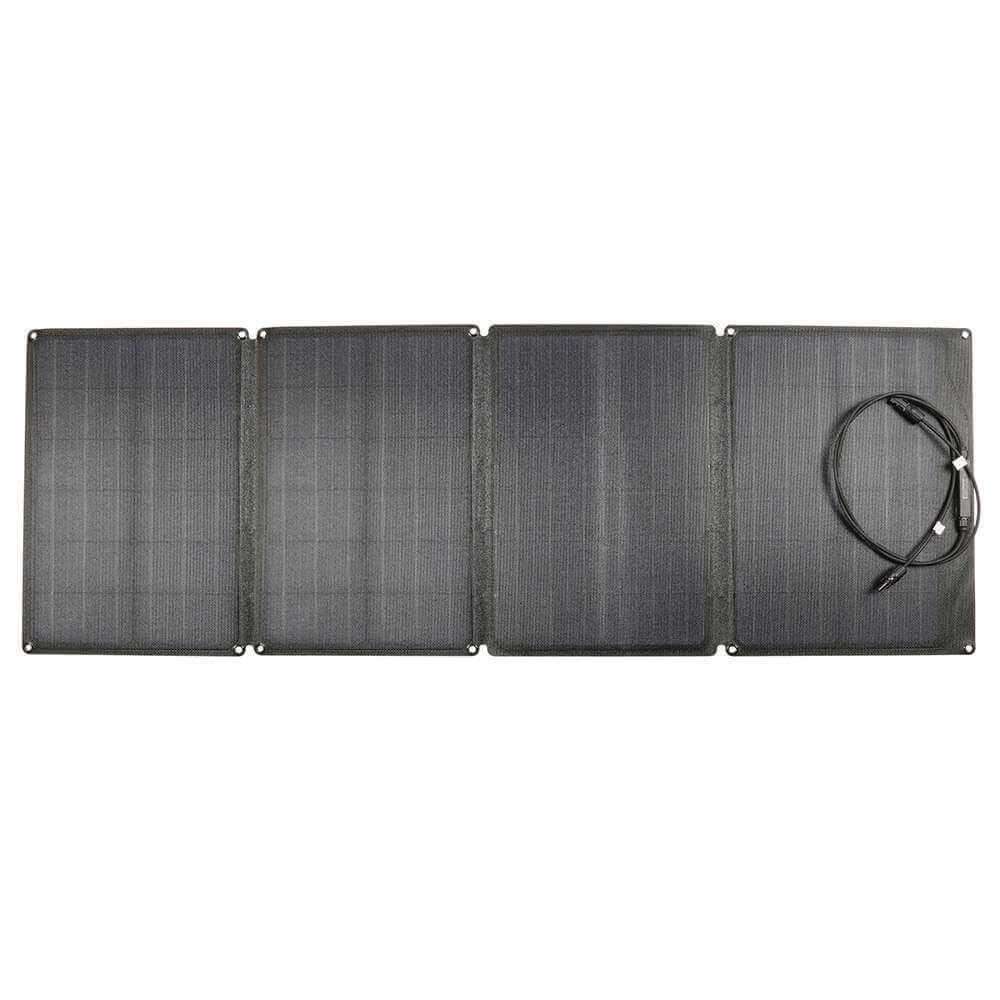 ECOSOLAR 110W Portable Folding Solar Charging Panel Waterproof IP67 For Camping / Climbing / Hiking - Black