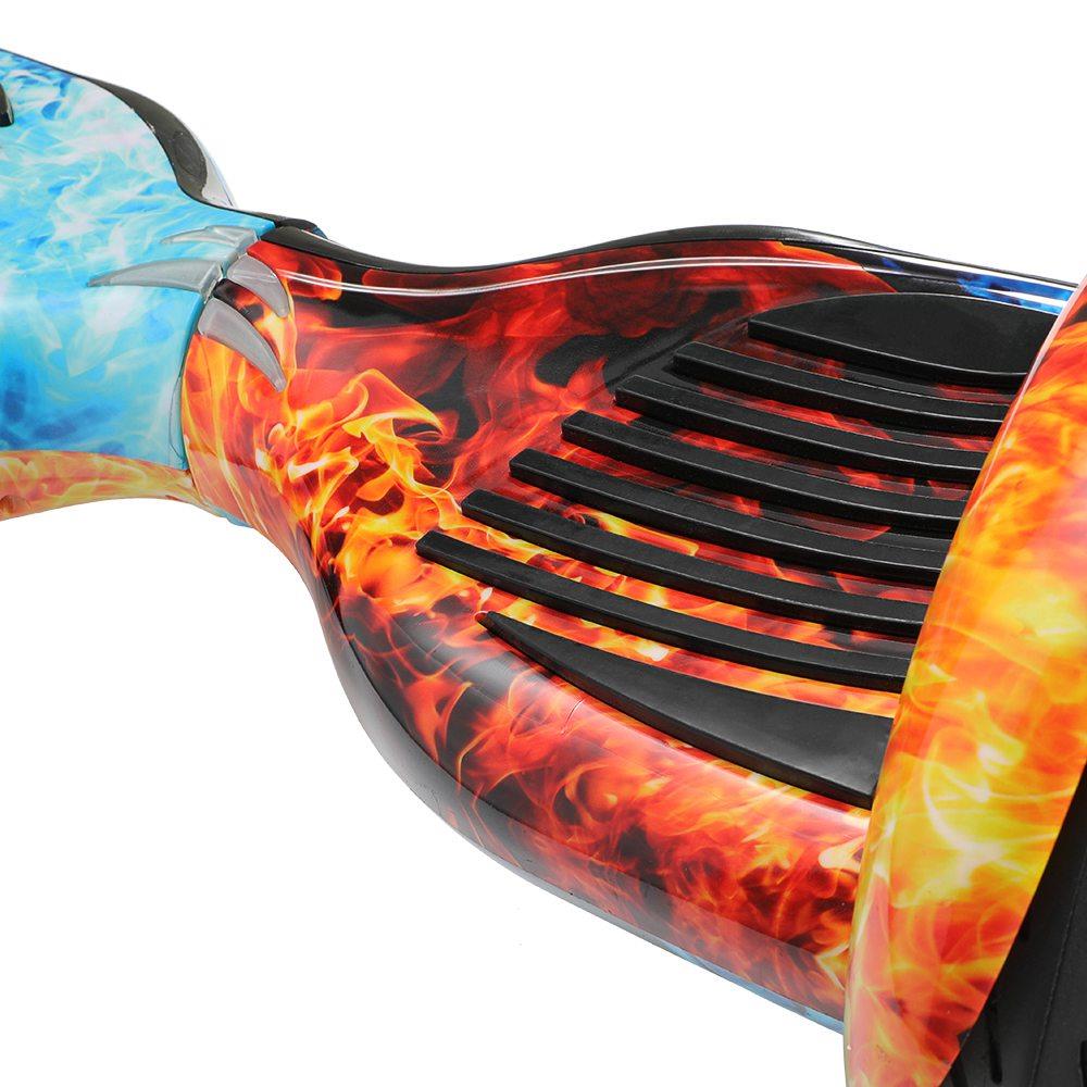 Imina 10 inch Self Balancing Scooter Hoverboard with Bluetooth Speaker and StripLight - Red Blue