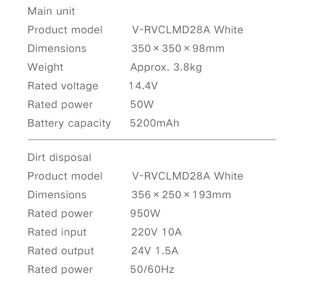 Xiaomi VIOMI S9 Robot Vacuum Cleaner with Intelligent Dust Collector Integrated Sweeping and Mopping 2700Pa Powerful Suction LDS Laser Navigation 220 Mins Running Time 250ml Electric Water Tank Mijia APP Control for Pets Hair, Carpets and Hard Floor