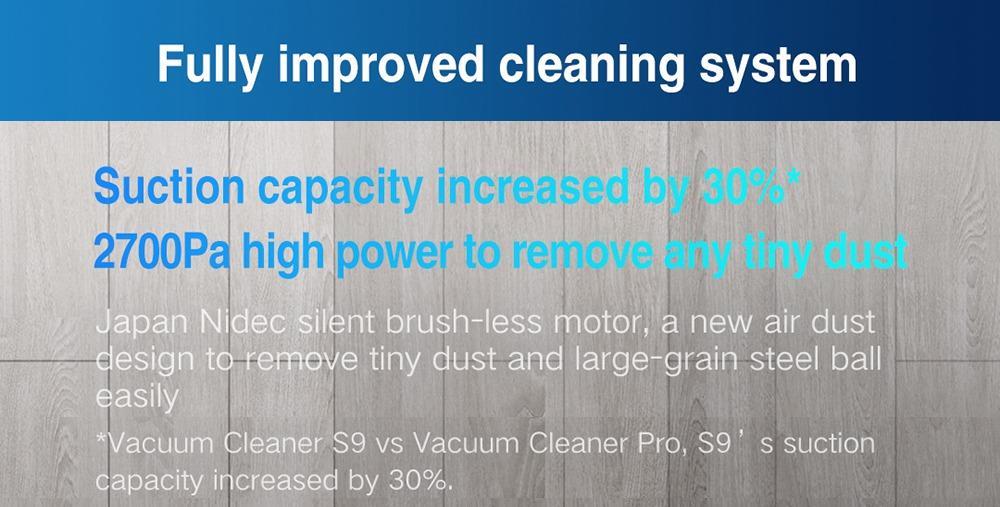 Xiaomi VIOMI S9 Robot Vacuum Cleaner with Intelligent Dust Collector Integrated Sweeping and Mopping 2700Pa Powerful Suction LDS Laser Navigation 220 Mins Running Time 250ml Electric Water Tank Mijia APP Control for Pets Hair, Carpets and Hard Floor