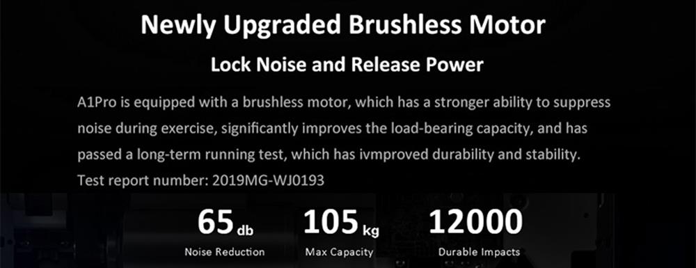 WalkingPad A1 Pro Walking Pad Smart Treadmill for Workout, Fitness Training Gym Equipment, Exercise Indoor & Outdoor with Manual and Automatic Mode, Remote Control, LED Display, Intelligent App Control, 100kg Load Capacity by Xiaomi - EU Version