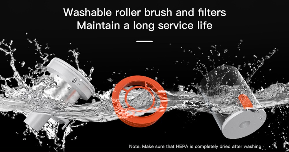 Jashen S16E Handheld Cordless Vacuum Cleaner 350W Brushless DC Motor 22000Pa Strong Suction 2500 mAh Removable Battery 45 Minutes Running Time LCD Display - White